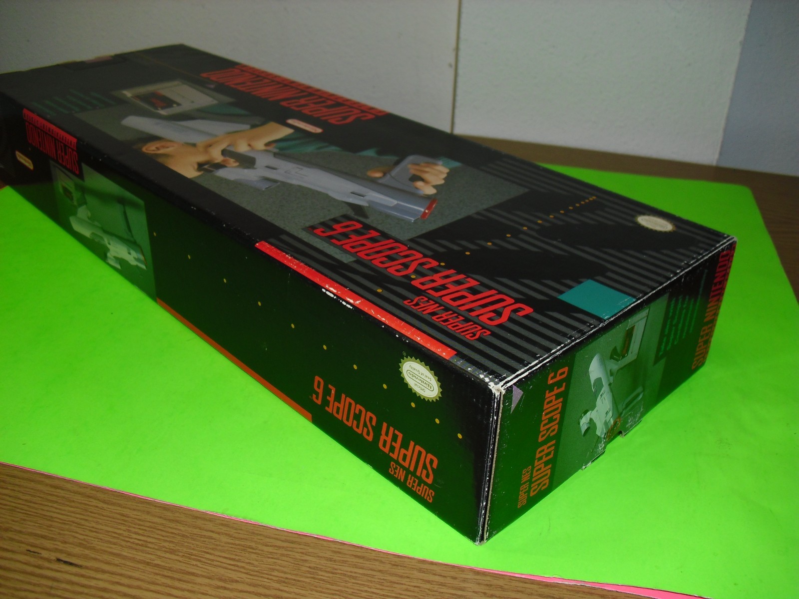 Super NES Super Scope 6 complete in box w/ NEW insides SEE PICS GREAT! SNES