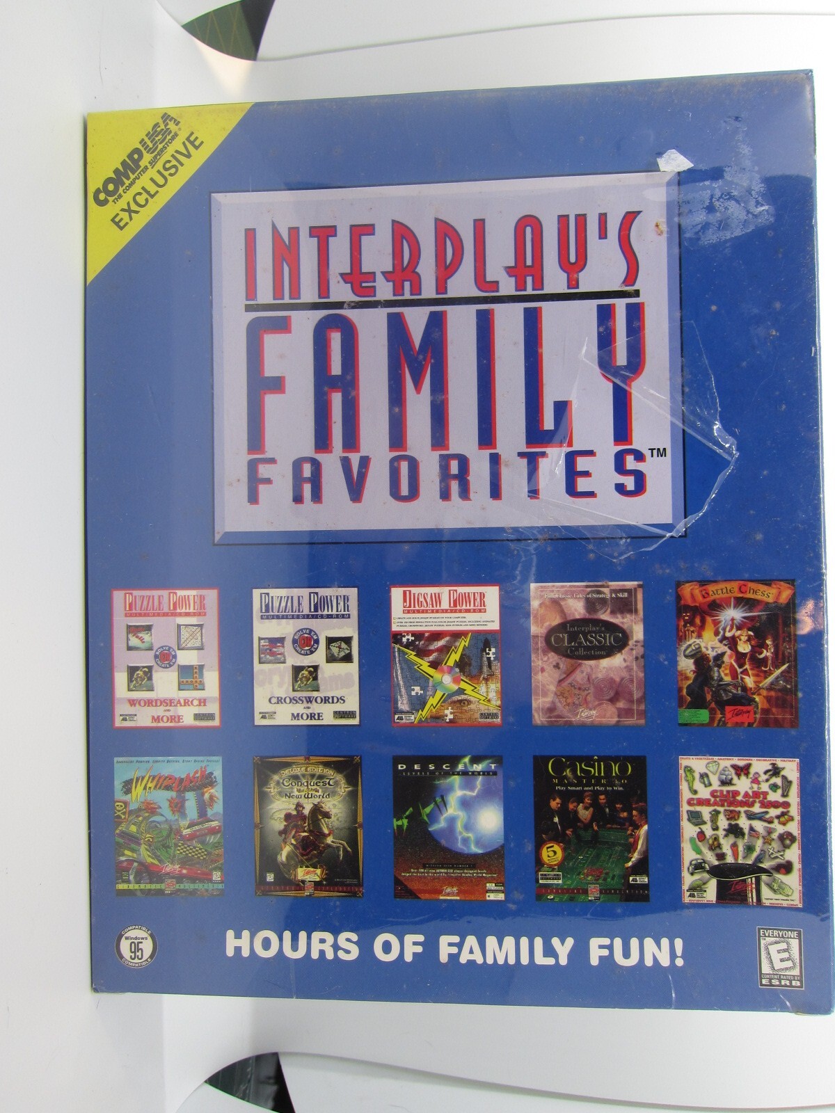 Interplay’s Family Favorites 10 Classic PC Game Whiplash Jigsaw Battle Chess NEW