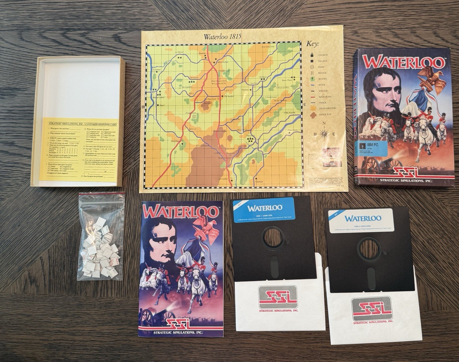 Vintage Waterloo IBM PC SSI 2 Floppy Discs, CIB (1989)