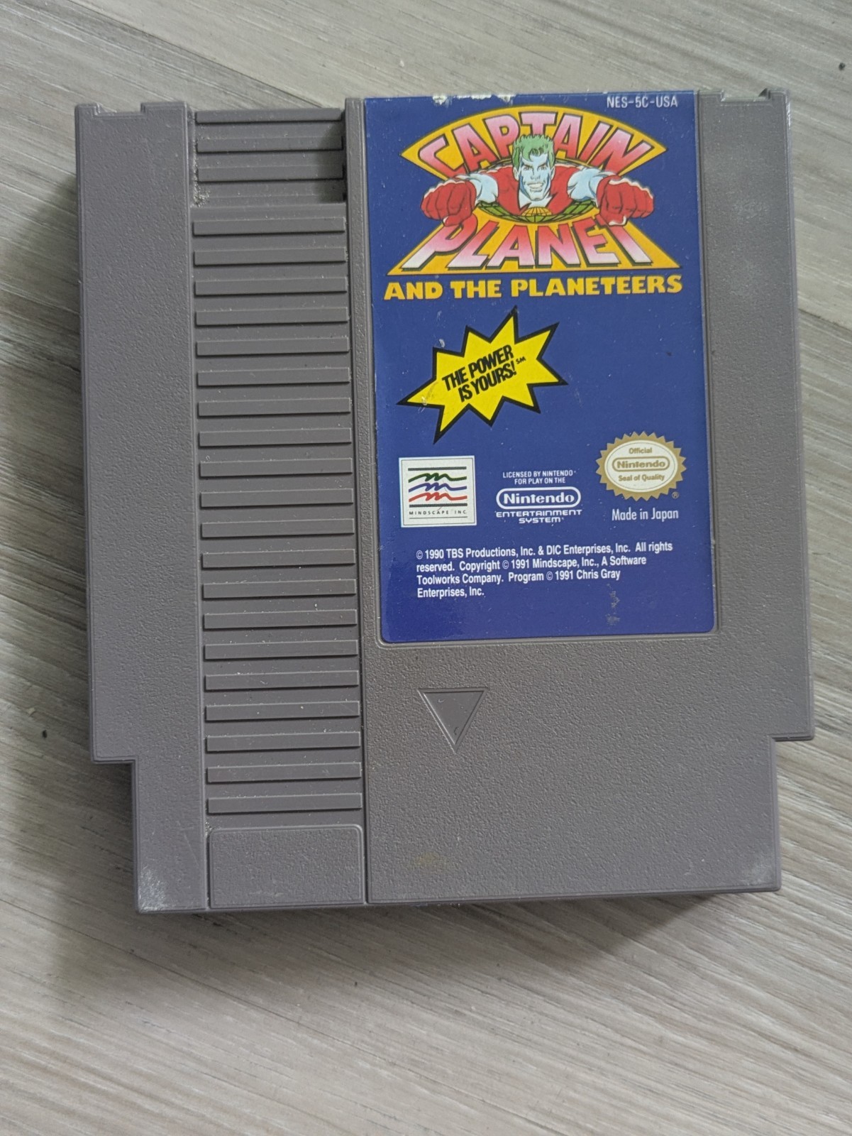 Captain Planet and the Planeteers – 1991 NES Nintendo Game – Cart Only – TESTED!