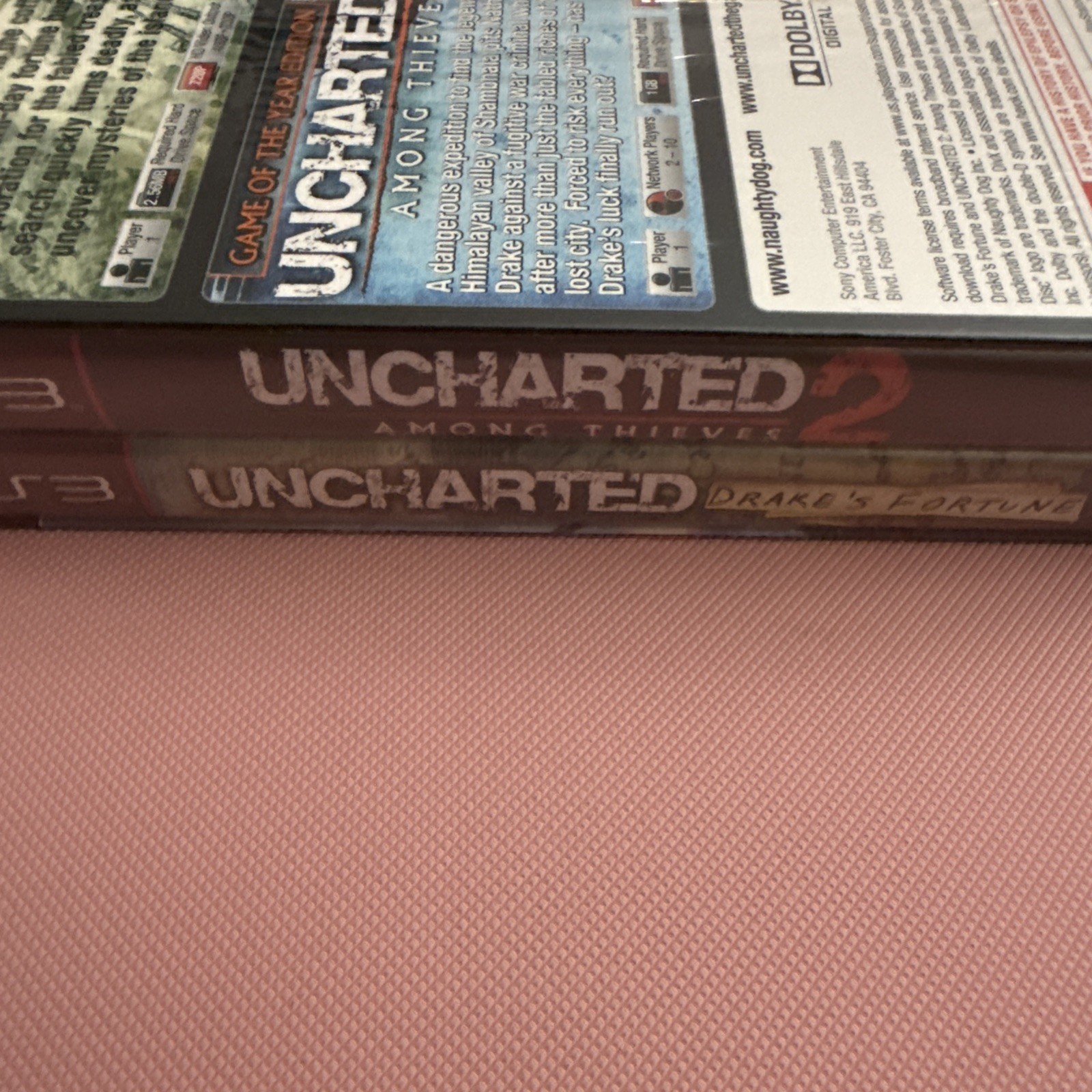 Uncharted 1 & 2 Dual Pack – PS3 PlayStation 3 – Complete CIB Mint Condition