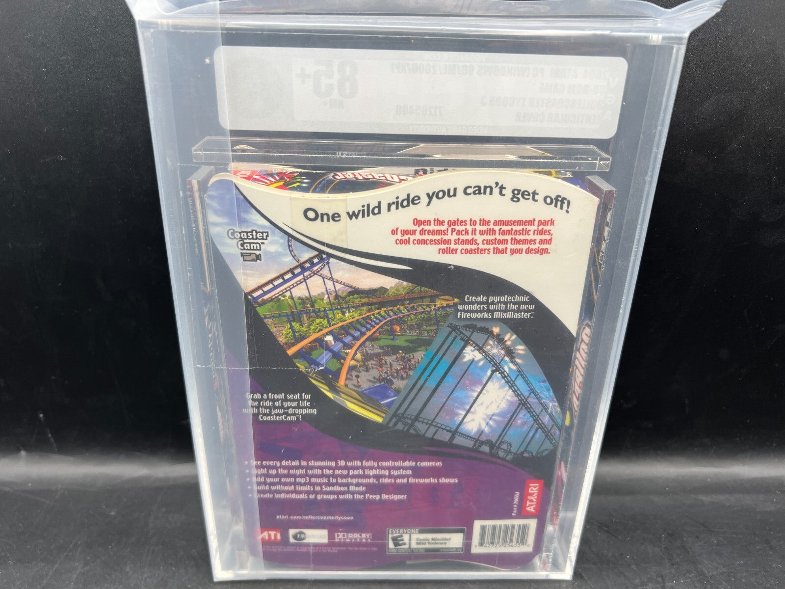 Roller Coaster Tycoon 3 Small Box Lenticular PC VGA 85+ FACTORY SEALED MINT WATA