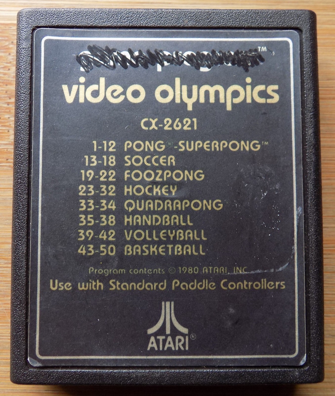 Atari 2600 CX-2621 Video Olympics Game Cartridge