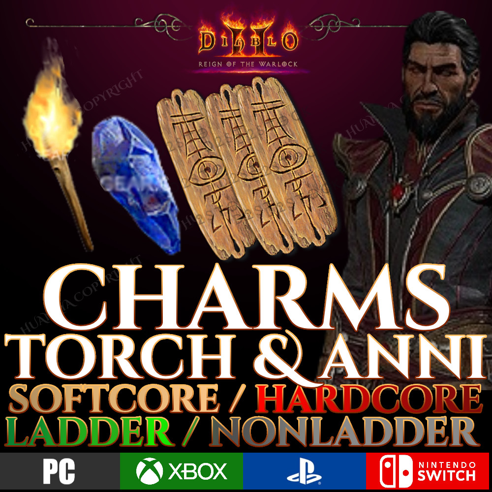 DIABLO 2 WARLOCK TORCH & SKILLERS & ANNIHILUS & LADDER S13 D2R RESURRECTED