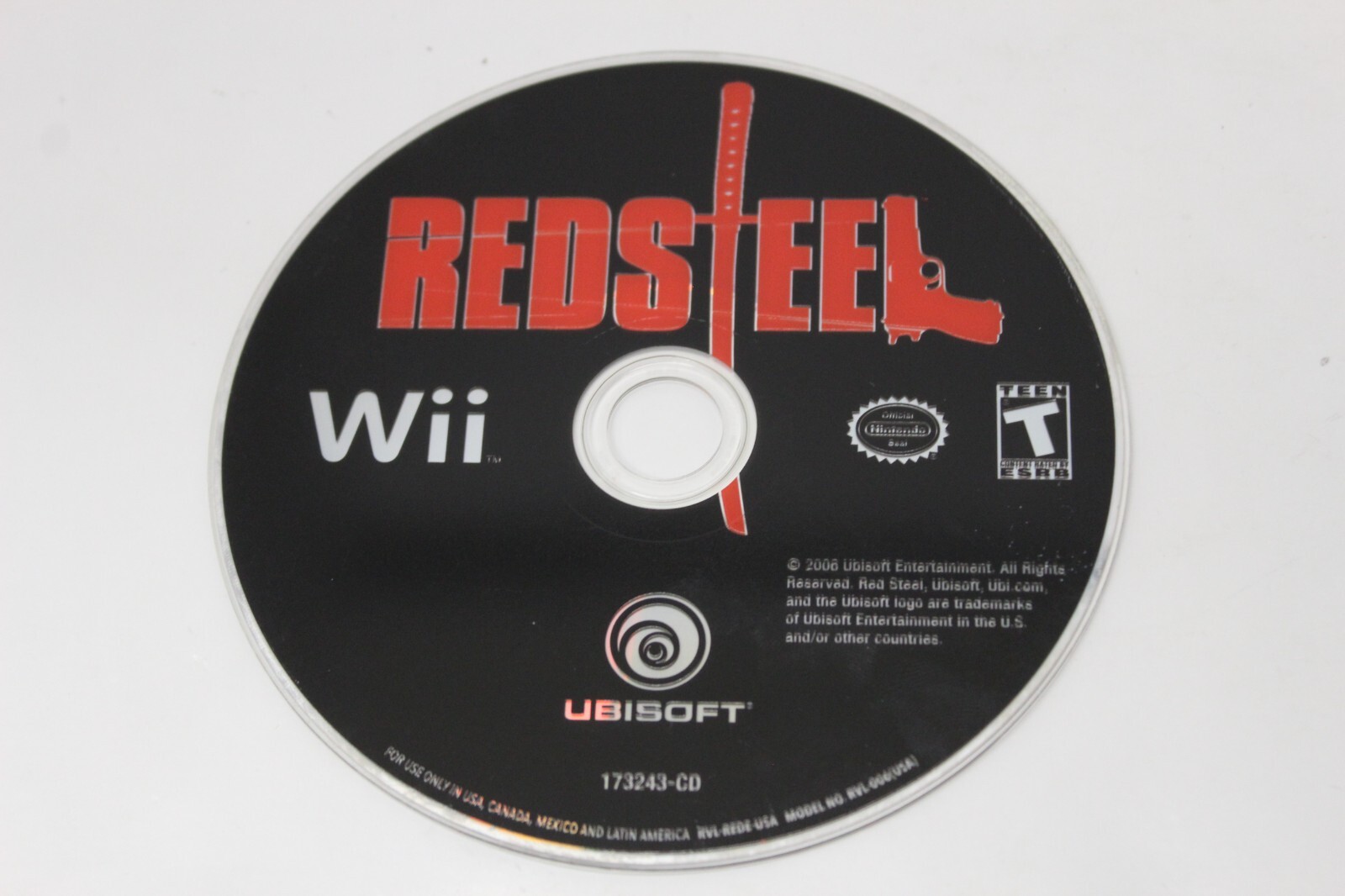 Red Steel (Wii, 2006) Disc Only