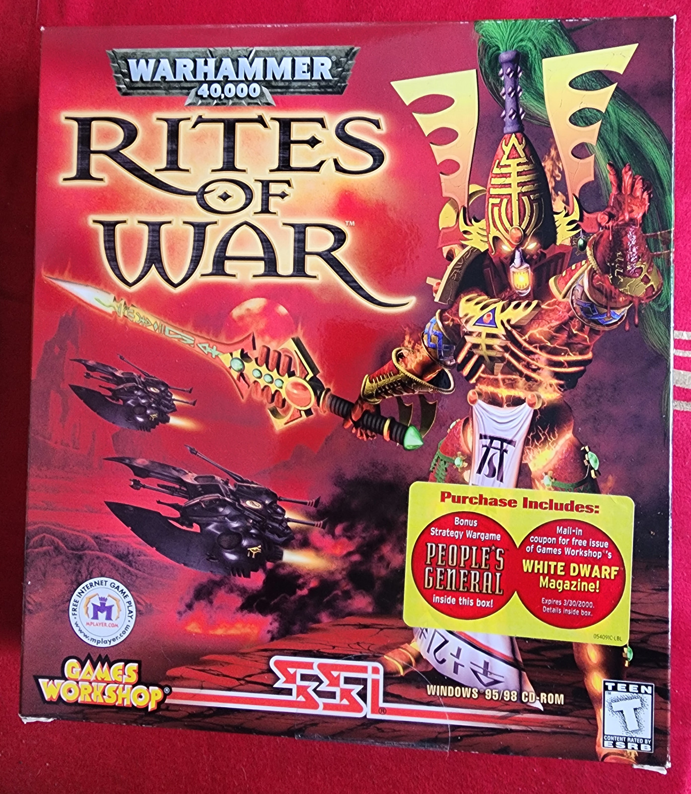 Warhammer 40000 Rites of War (1999) PC NEW Big Box Factory Sealed US Edition