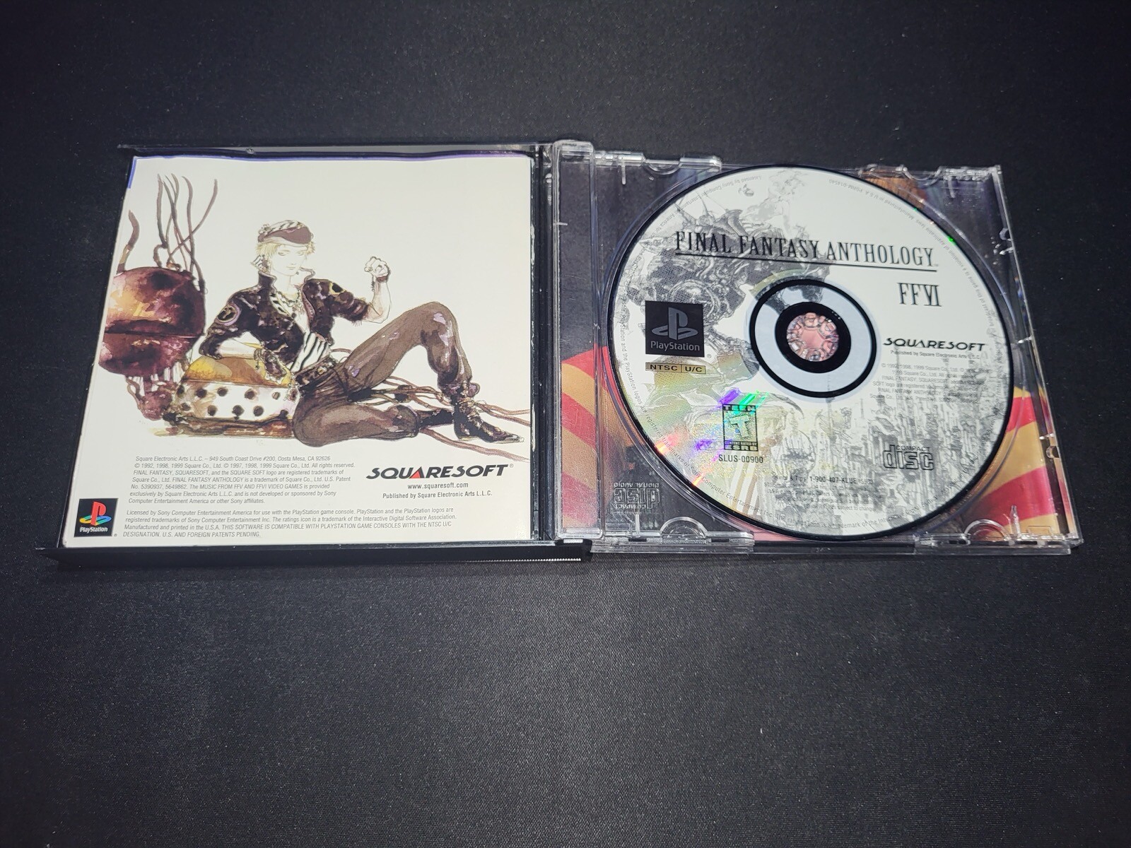 Final Fantasy Anthology Black Label Sony Playstation 1 PS1 MINT cond discs+^