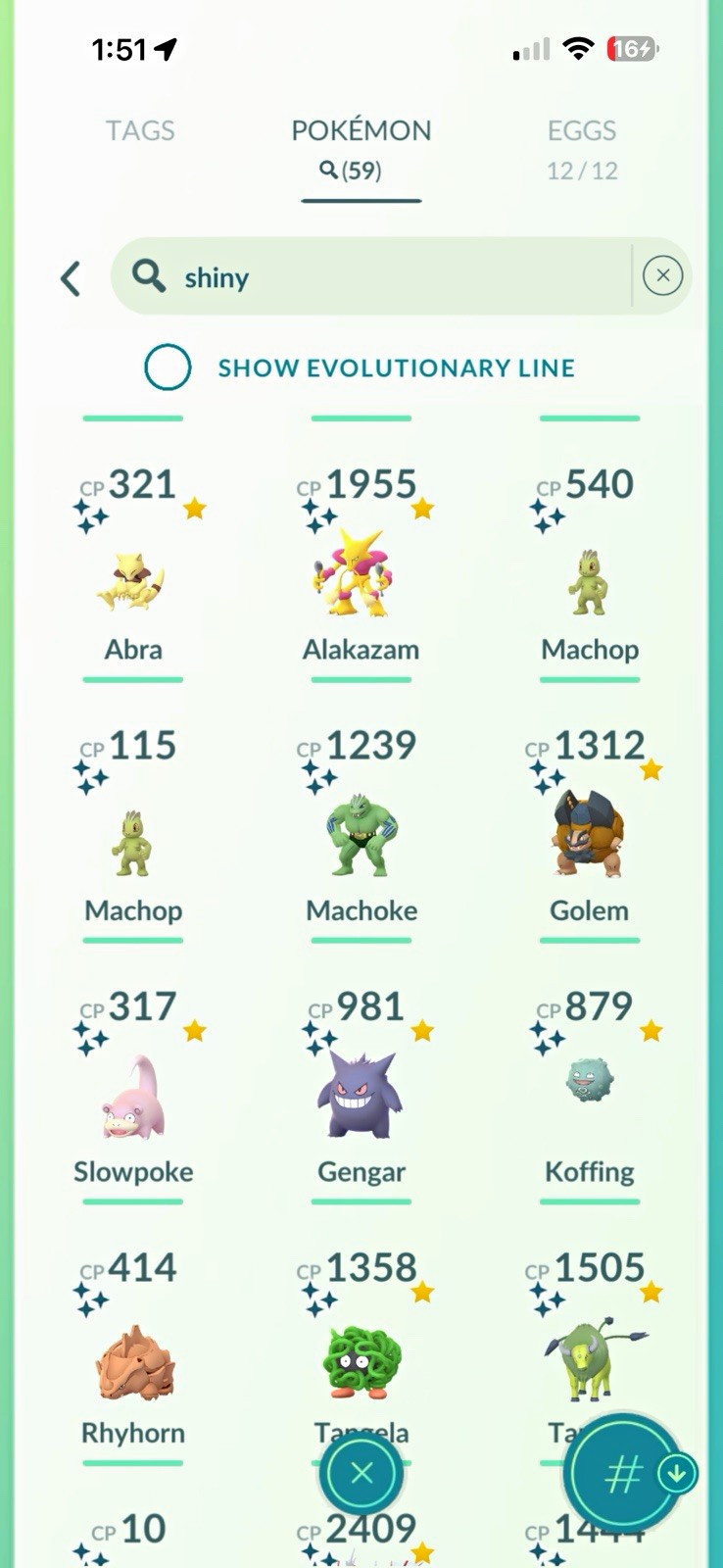 Niantic Pokémon GO Shiny Pokémon Account Screenshots Mobile Online E 2016