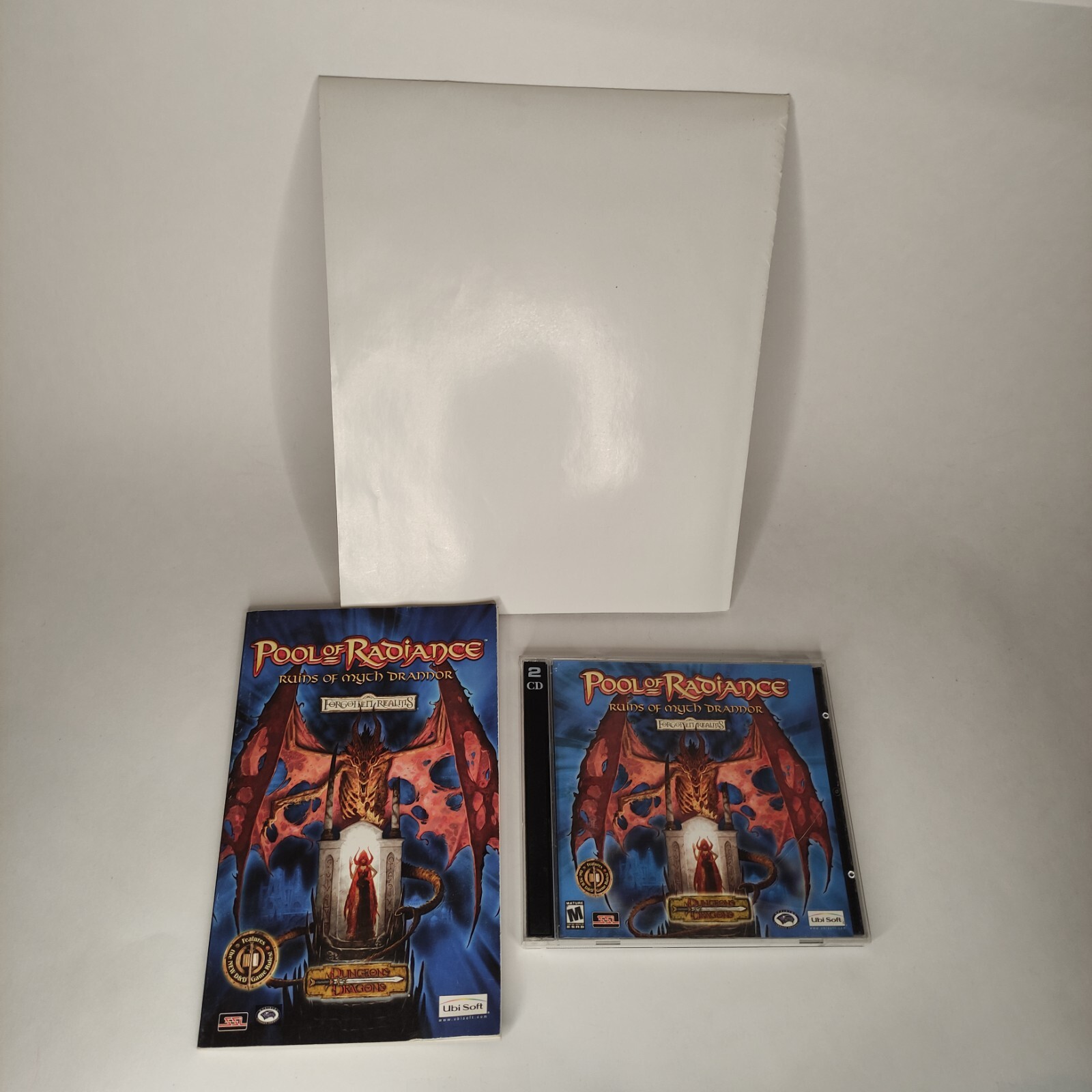 Pool of Radiance: Ruins of Myth Drannor PC 2001 – Incomplete Box Set w/ Poster