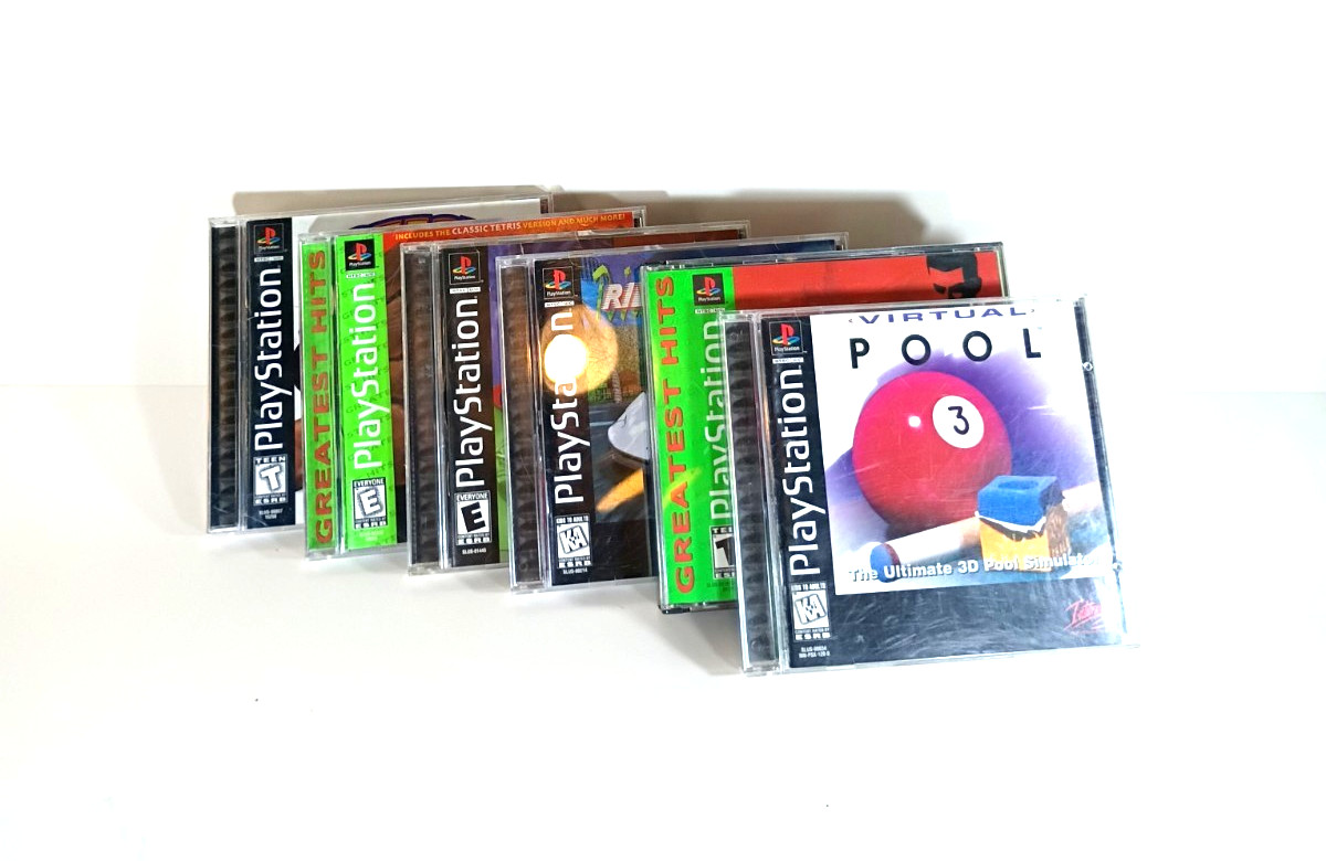 Lot 6 Sony PlayStation PS1 Games Driver 2 Ridge Racer Ready 2 Rumble
