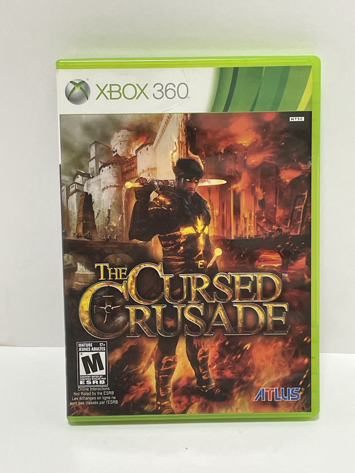 The Cursed Crusade Microsoft XBox 360 Atlus Tested & Works
