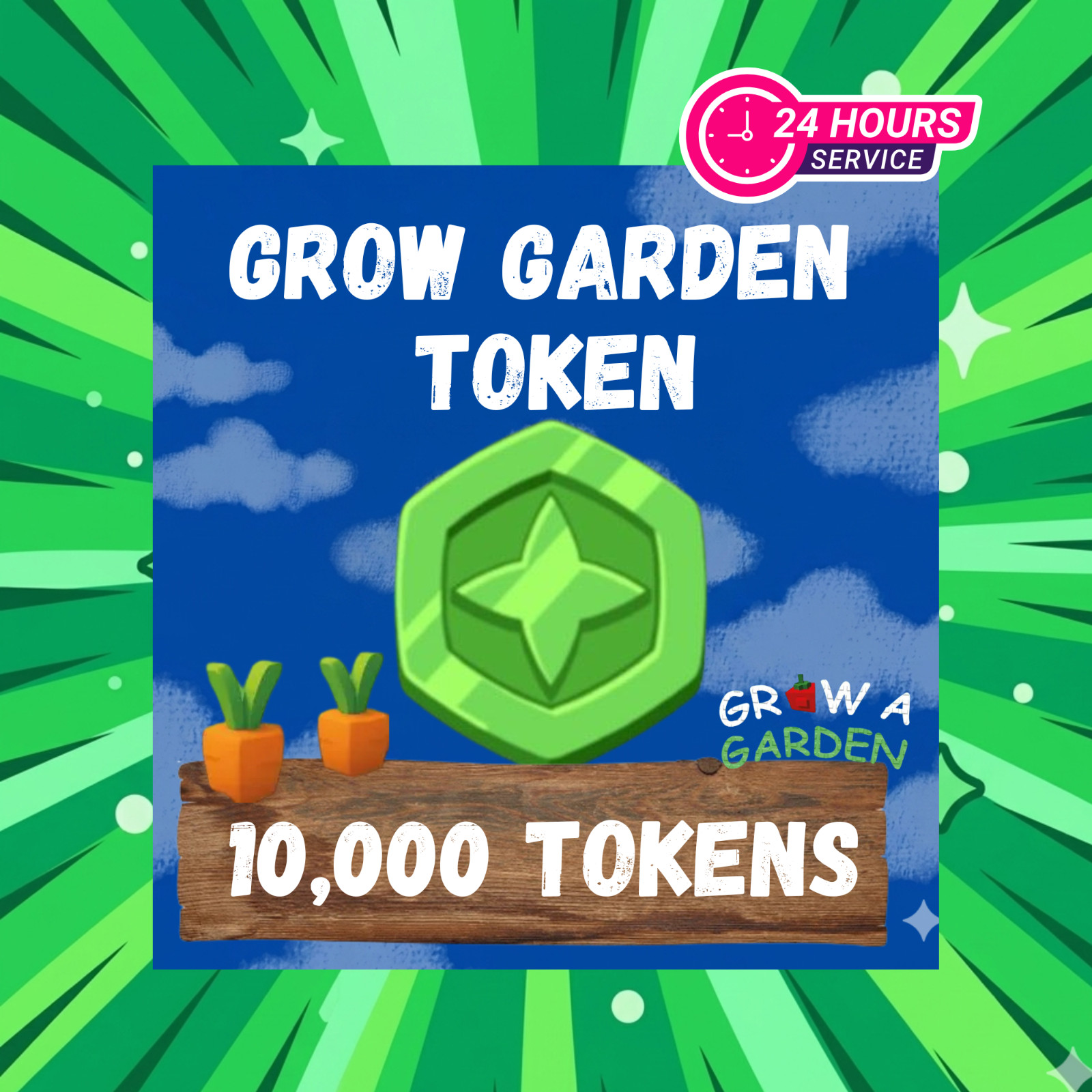 Token – Grow A Garden | 10K Token | Instant & Fast Delivery?