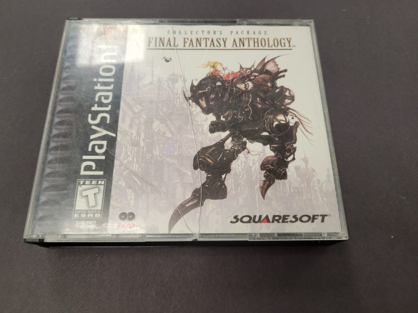 Final Fantasy Anthology Black Label (PS1, 1999) No Soundtrack Cd. Or Manual