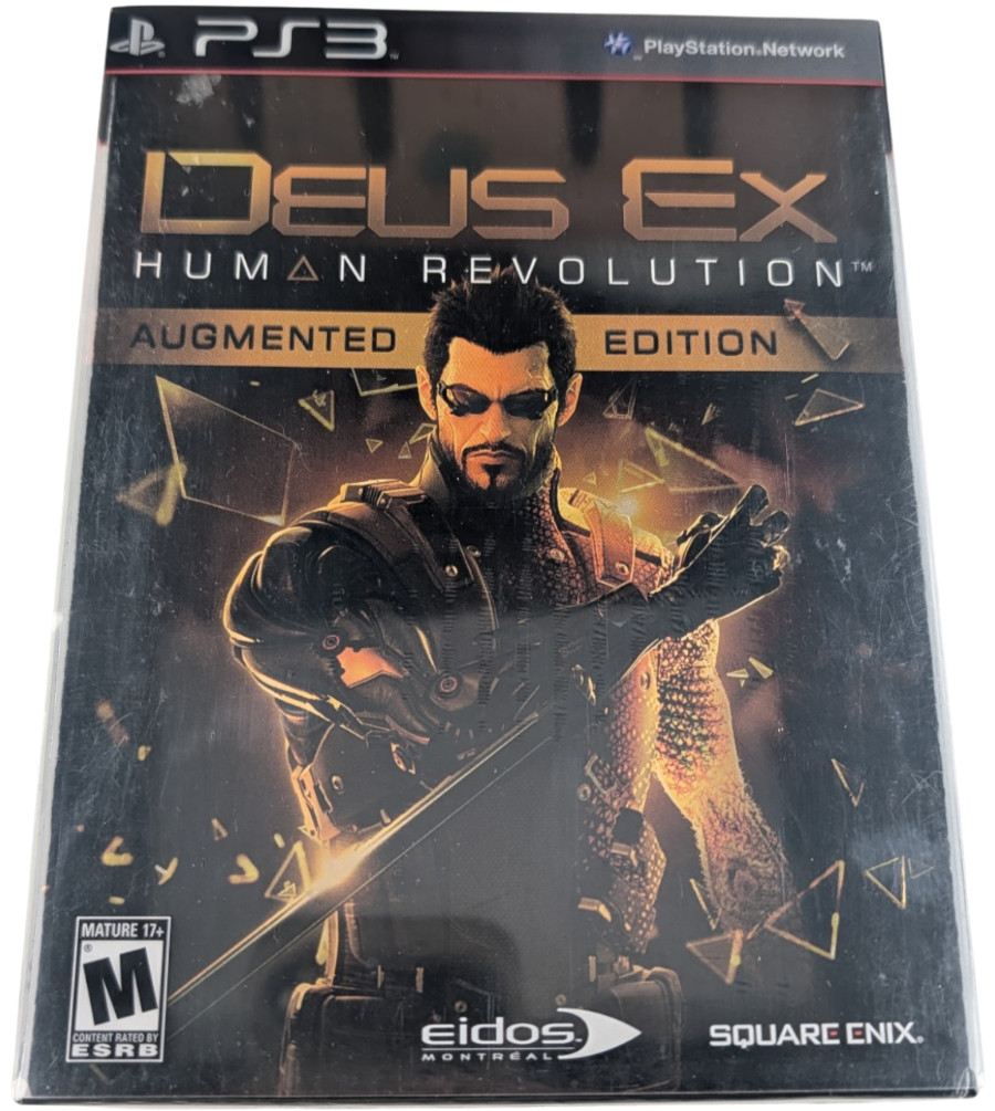 Deus Ex Human Revolution Augmented Edition PS3 2011 New Sealed Square Enix