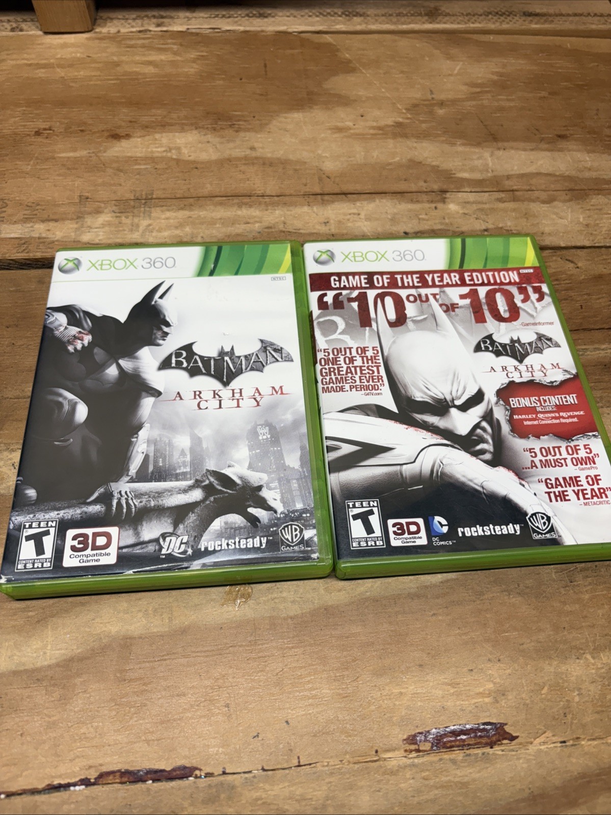 Batman Arkham City Game of the Year Edition & Batman Arkham City for XBOX 360