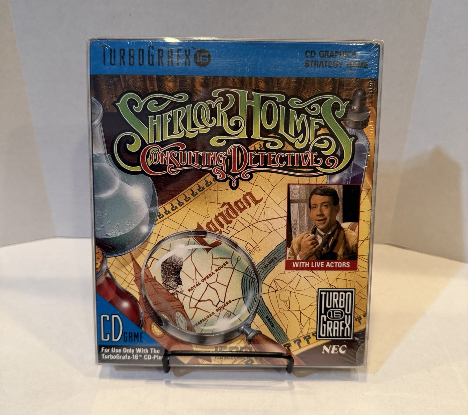 Sherlock Holmes Consulting Detective New in Box/Sealed! Turbografx 16 CD NEC DUO