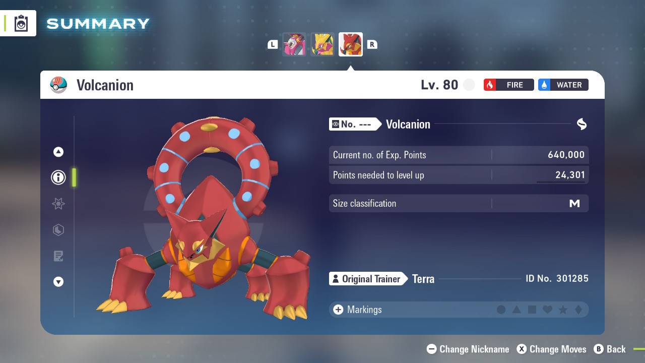 ?Shiny Non-shiny Volcanion 6IV?Pokémon Legends: Z-A HOME (?Legal)