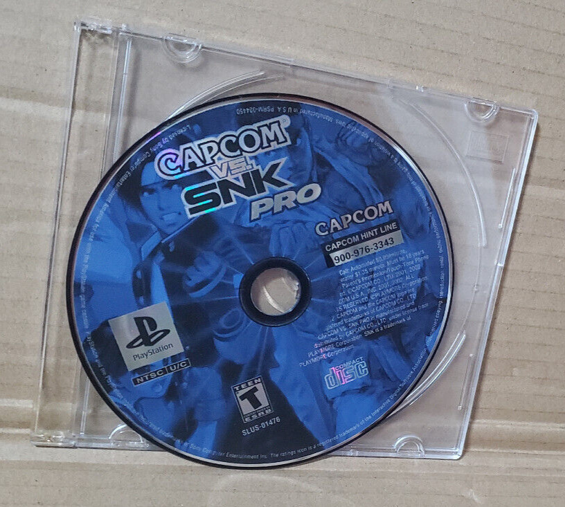 Capcom vs SNK Pro, Playstation PS1 – Disc only