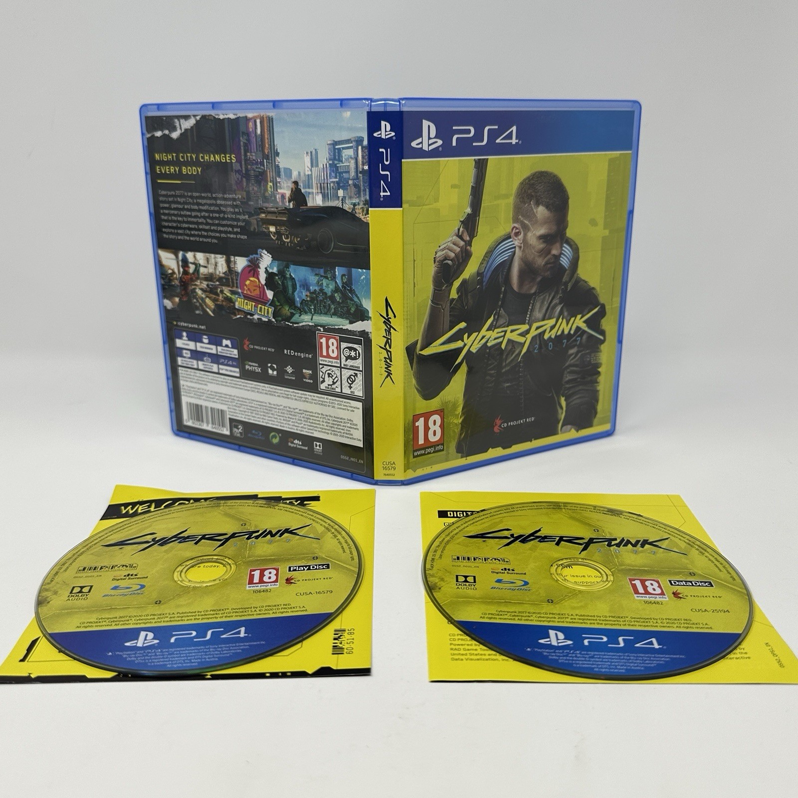 Cyberpunk 2077 PS4 Sony CD Projekt Red Open World RPG Sci Fi Video Game – Clean!