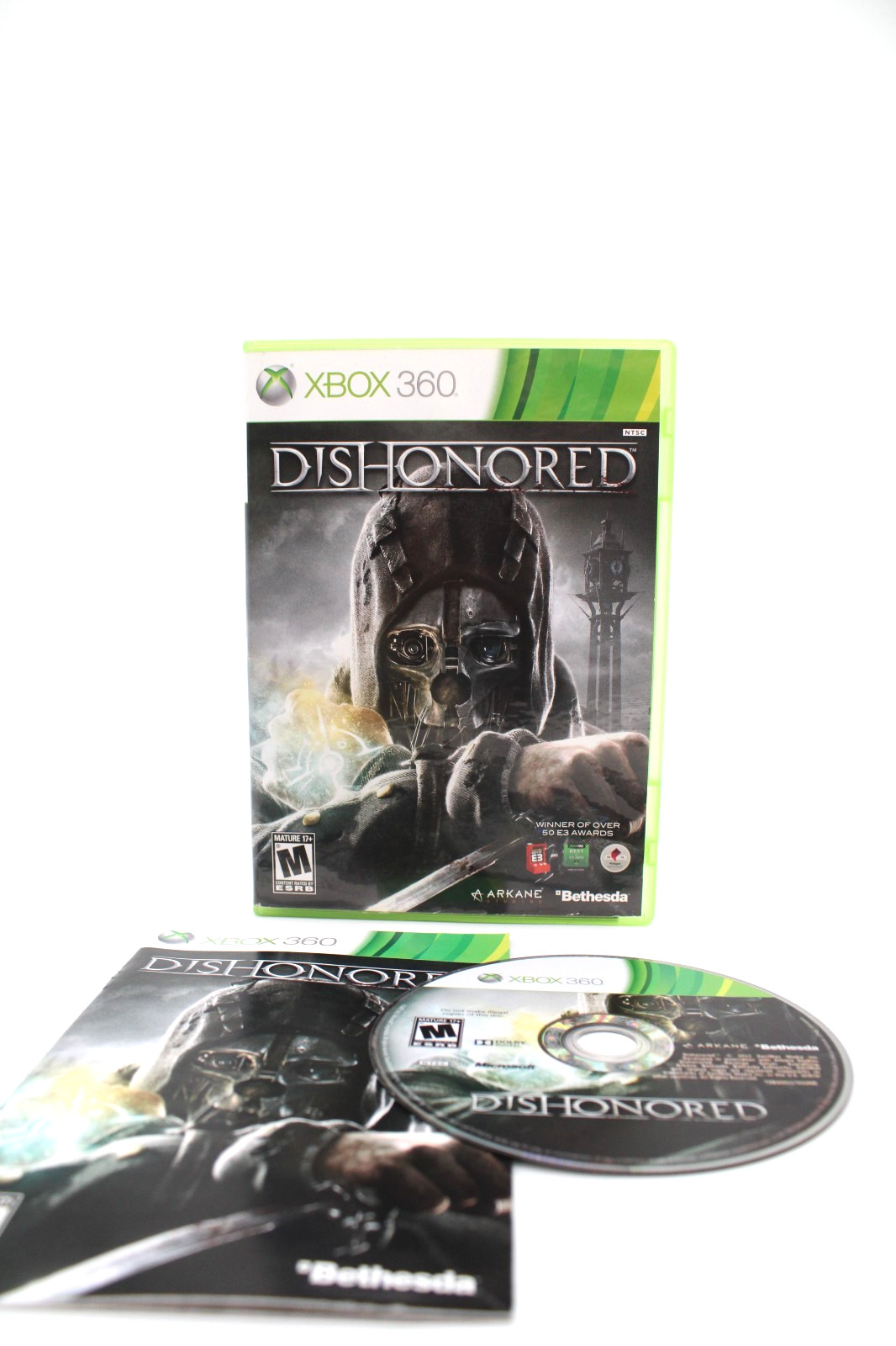 Refurbished Xbox 360 Dishonored 1 Complete CIB Mint Disc Good Cover Art Damage