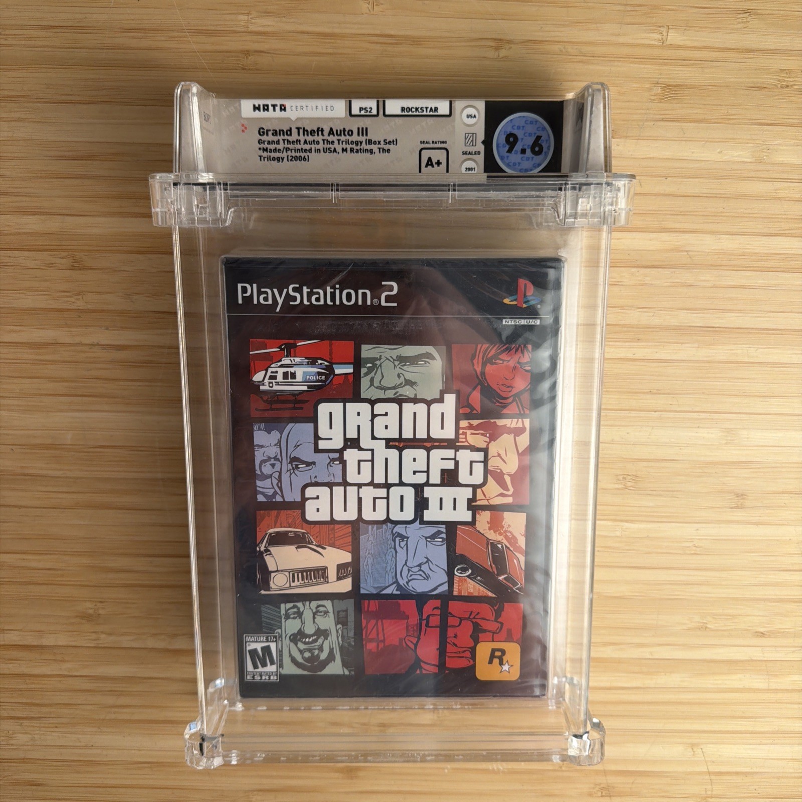Grand Theft Auto III GTA 3 PS2 Playstation 2 Graded WATA 9.6 A+ Sealed WATA