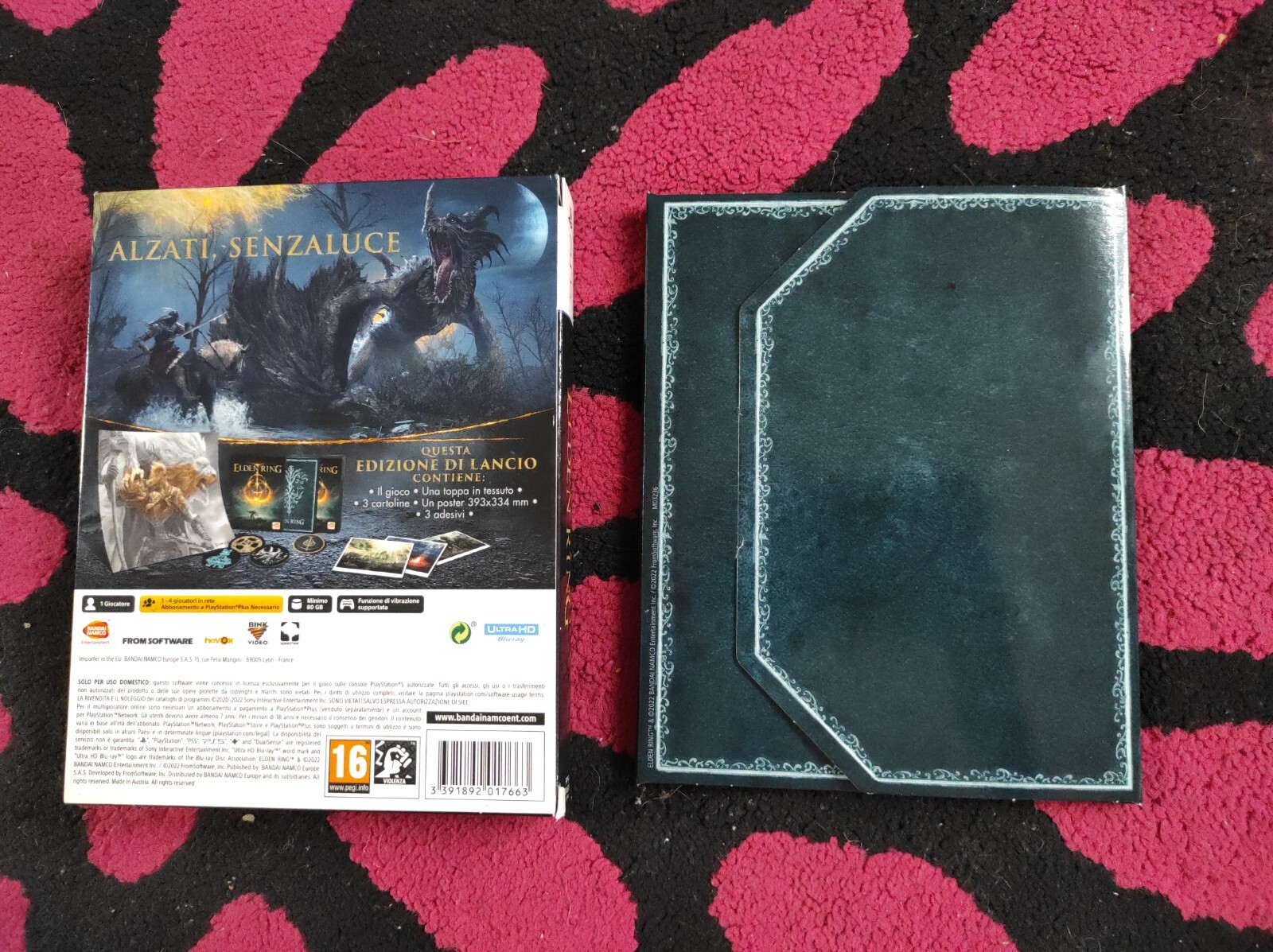 Elden Ring Launch Edition Brief Case Ps4 Excellent Complete Italian Edition