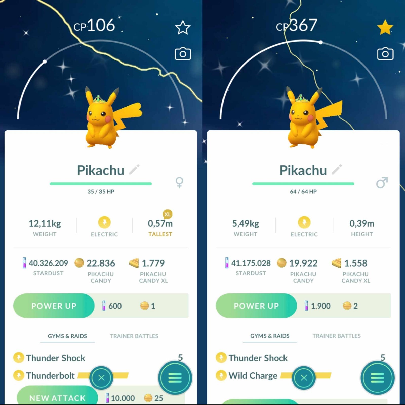 Pokemon Shiny Pikachu Wearing a Malachite Crown (Green) -TRADE -Read Description
