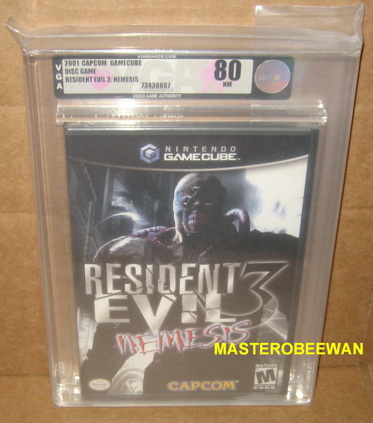 Resident Evil 3 Nemesis VGA 80 NM Black Label (Gamecube, 2004) GC Wii New Sealed