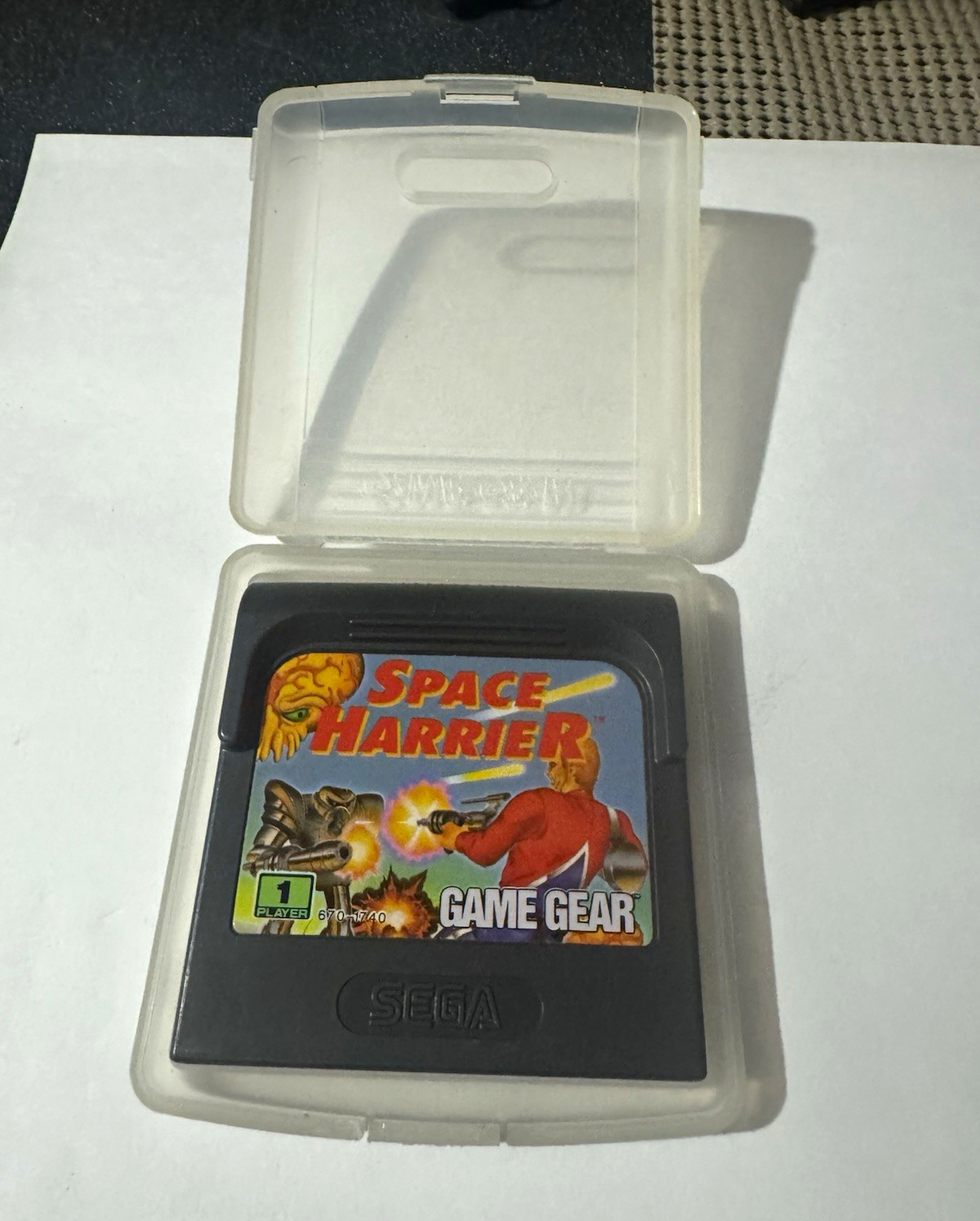 SEGA Space Harrier Sega Game Gear Cartridge, Shooter Arcade, Manual Included