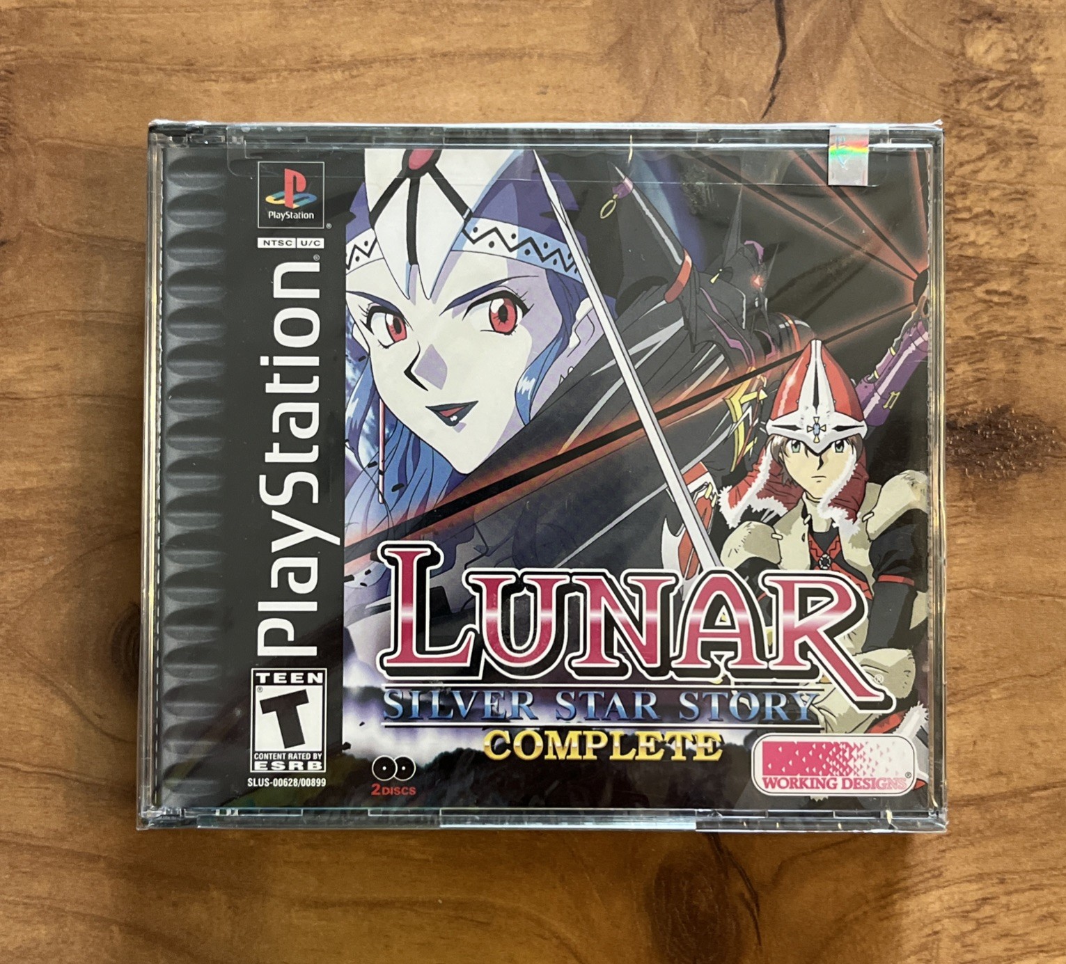 LUNAR Silver Star Story COMPLETE 2-Disc FAN ART Edition PlayStation PS1 NEW