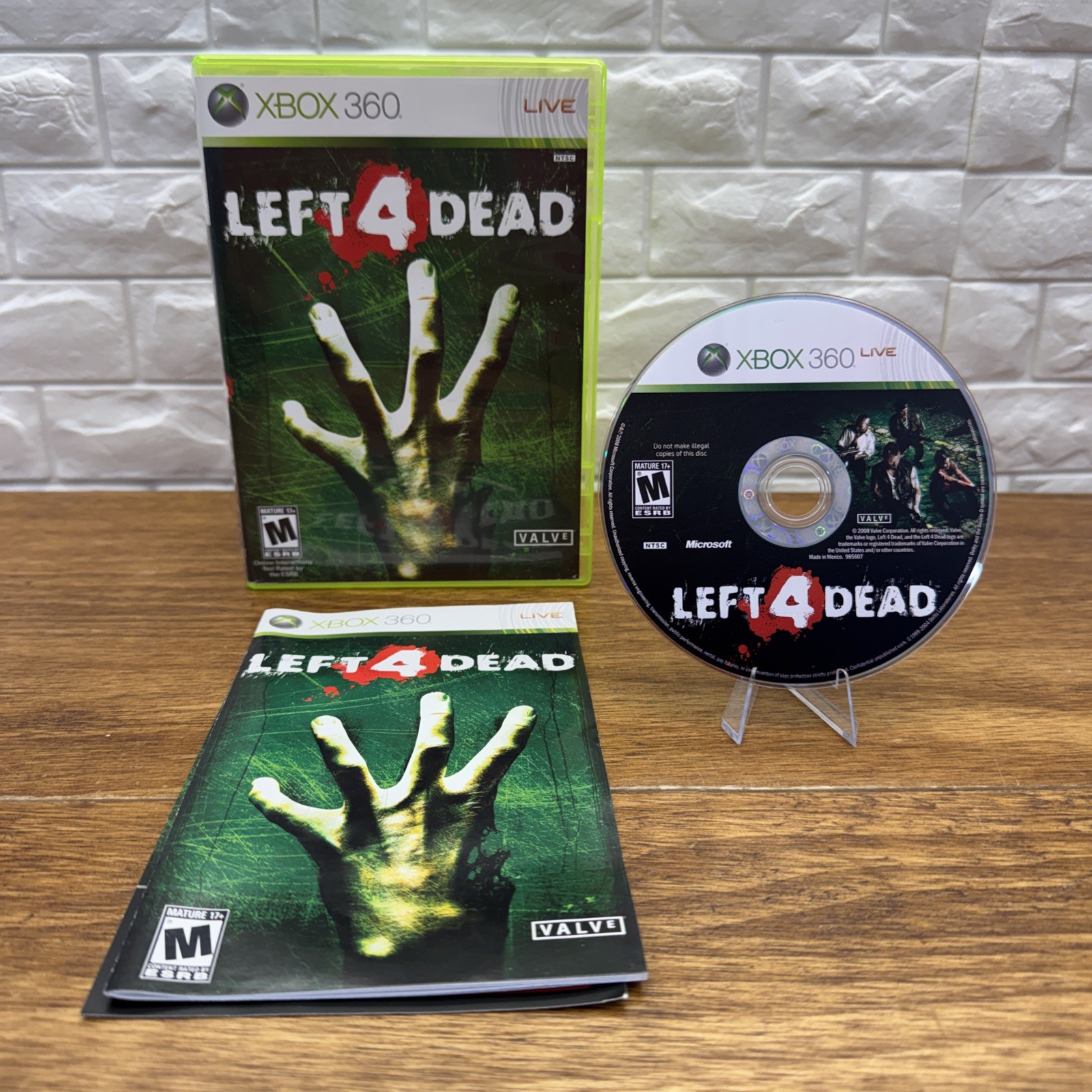 Left 4 Dead (Microsoft Xbox 360, 2008) CIB Tested Working Free Shipping