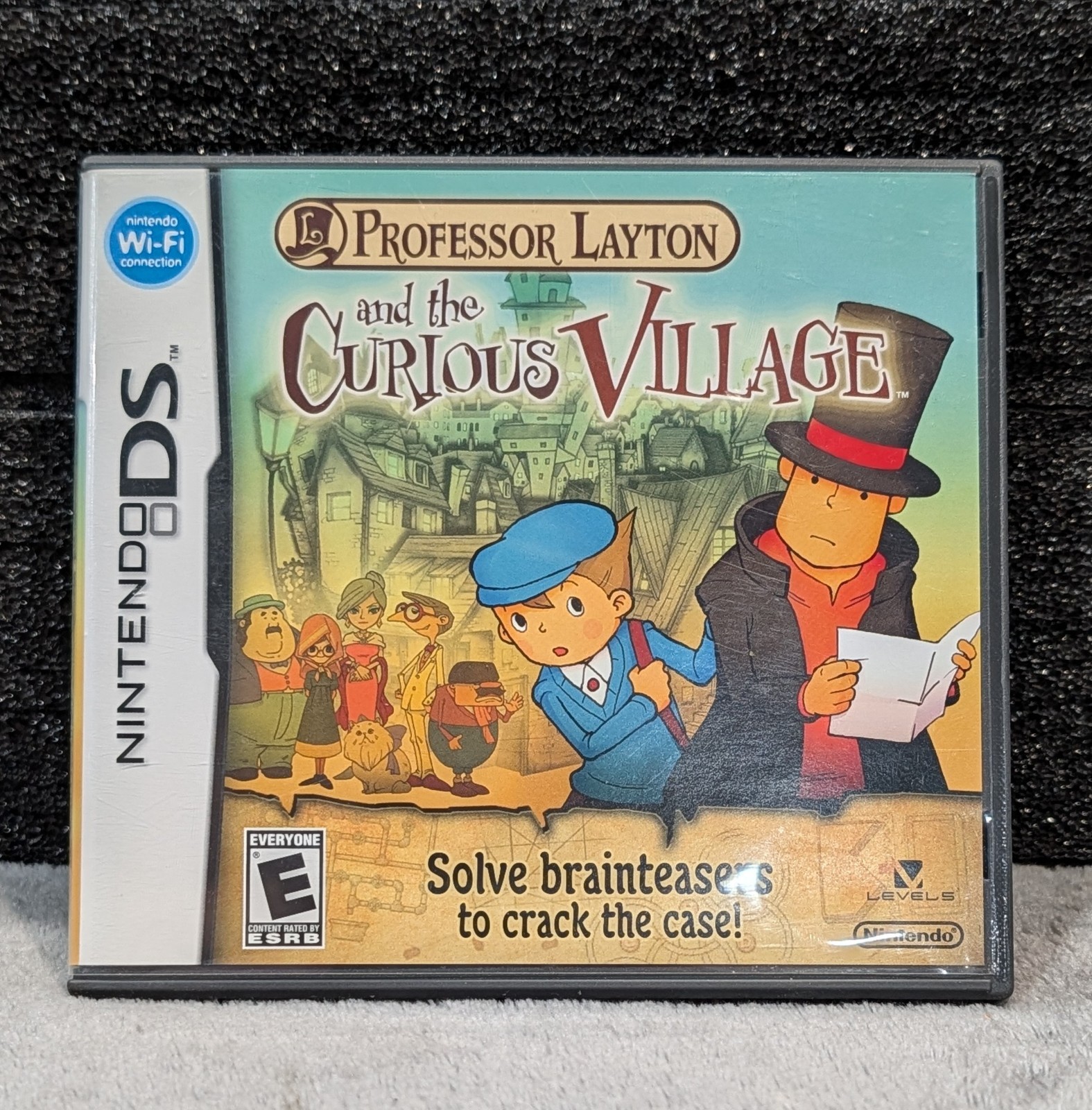 2007, Nintendo DS, Professor Layton And The Curious Village Game, Case & Booklet