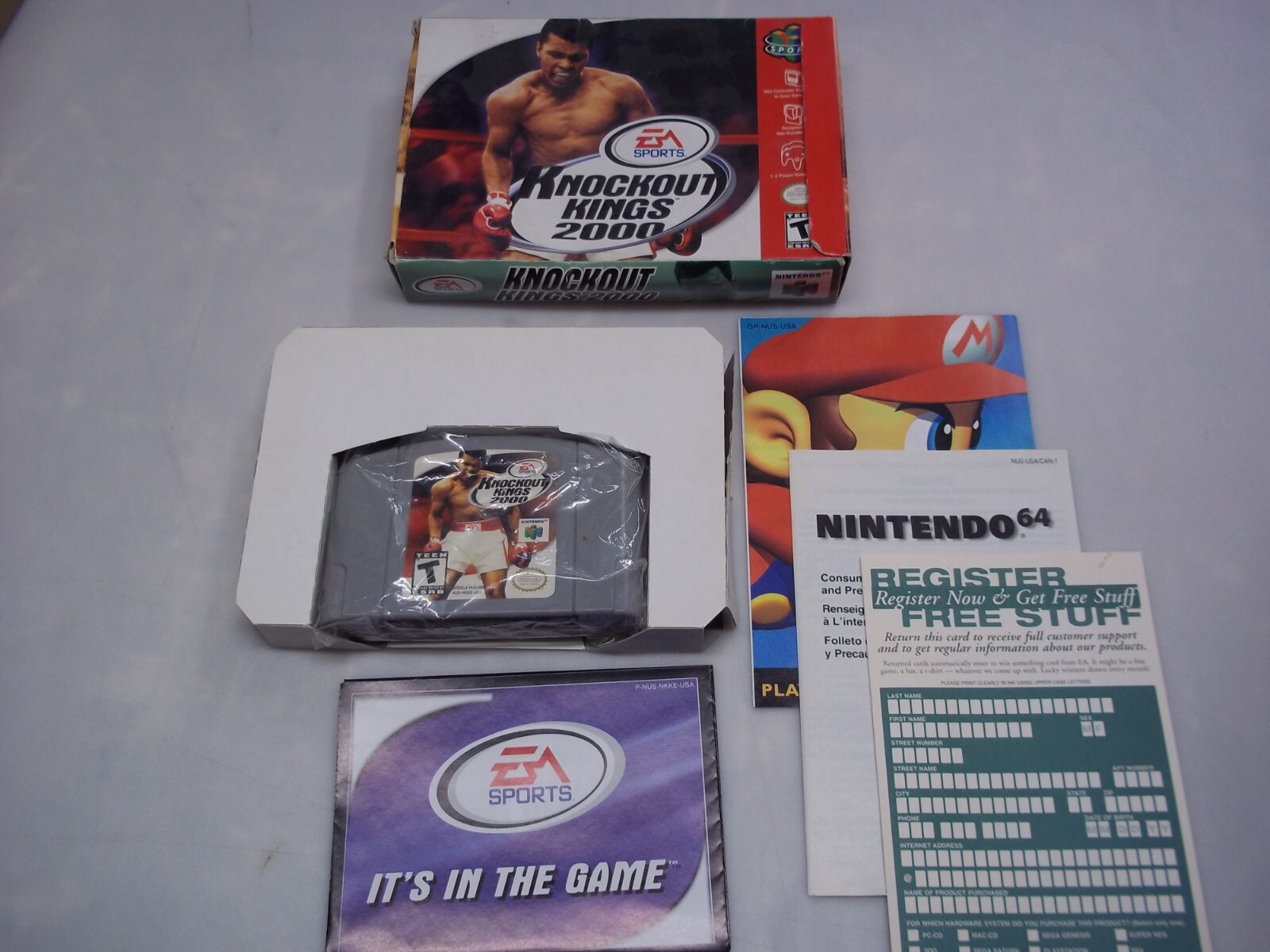 Nintendo 64 N64 Knockout Kings 2000 Video Game Complete In Box CIB