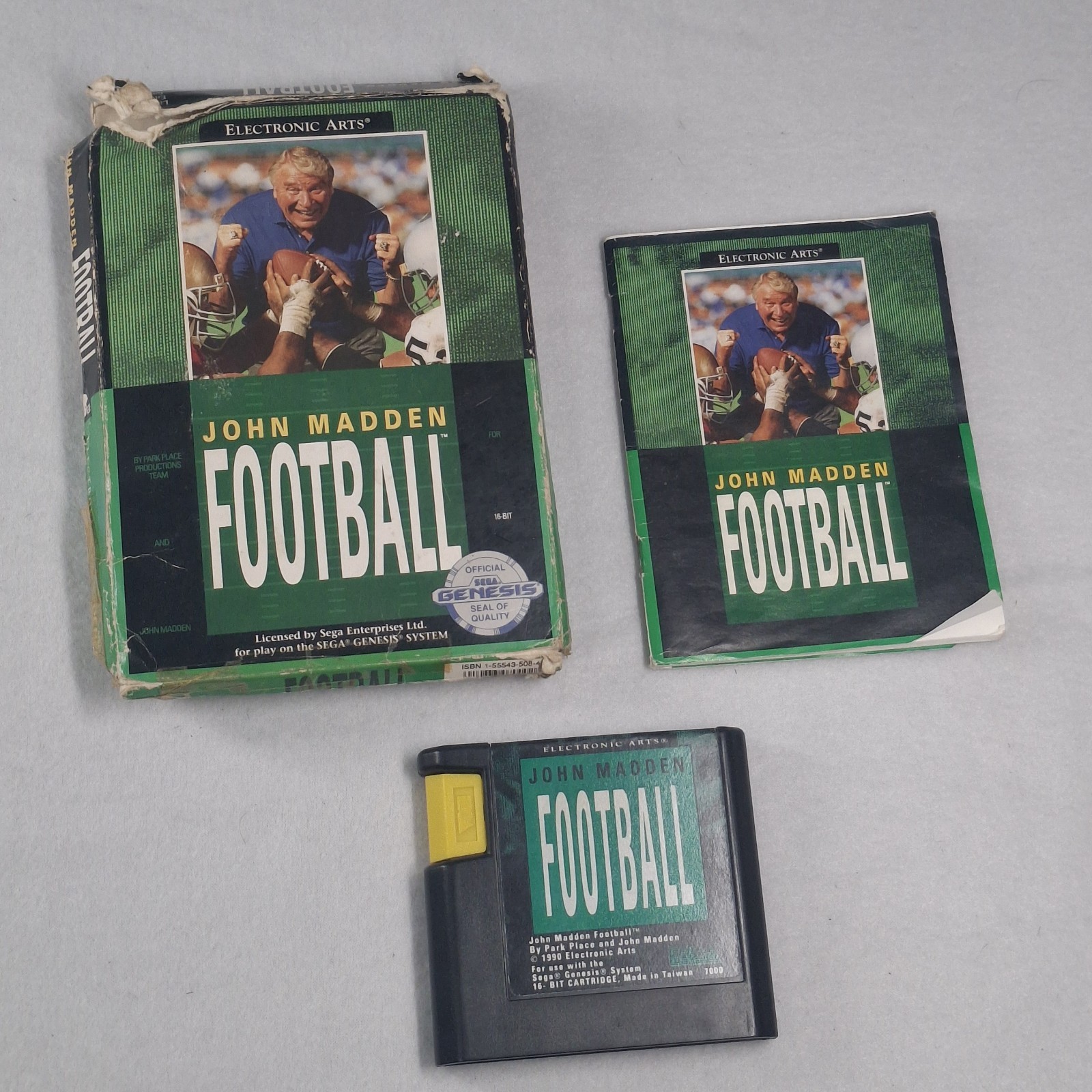John Madden Football (Sega Genesis) CIB Complete Cardboard Box Variant