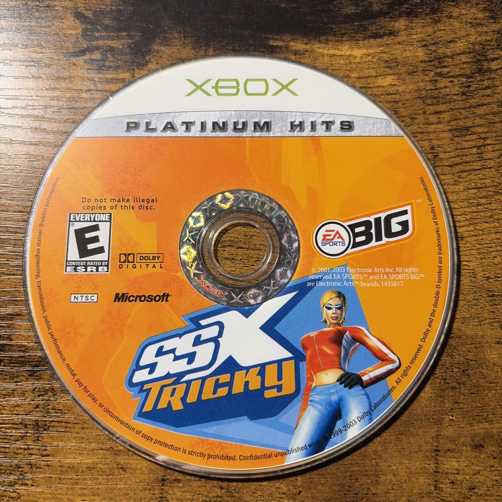SSX Tricky -Platinum Hits (Microsoft Original Xbox) Disc Only – Tested