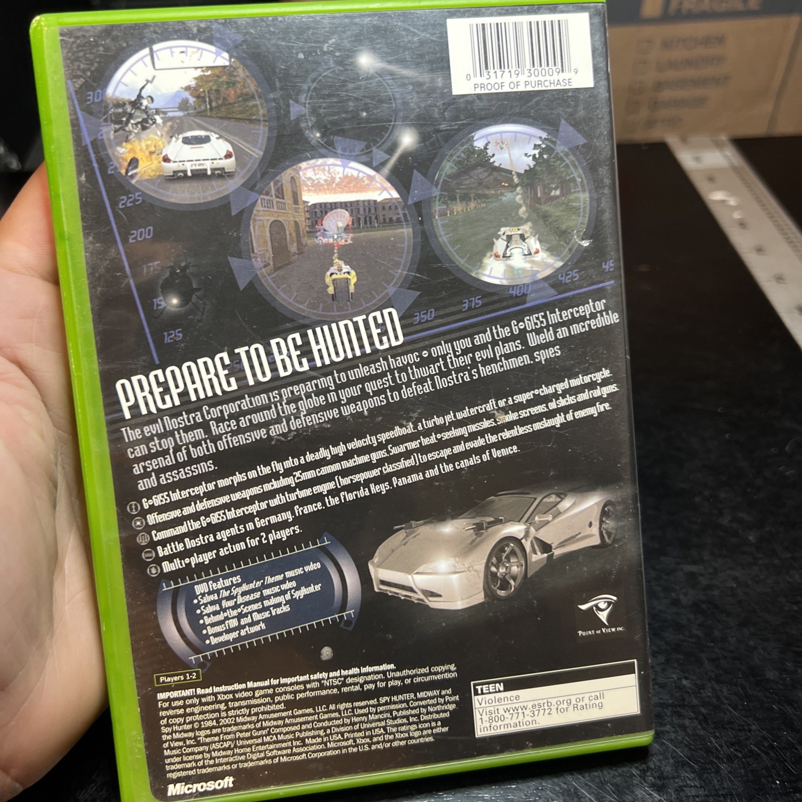 SpyHunter (Microsoft Xbox, 2002) UNTESTED CIB
