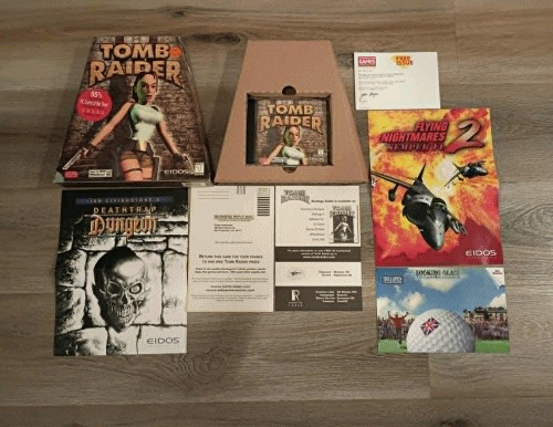 Tomb Raider PC CD-Rom Big Box Vintage CIB RARE 1996