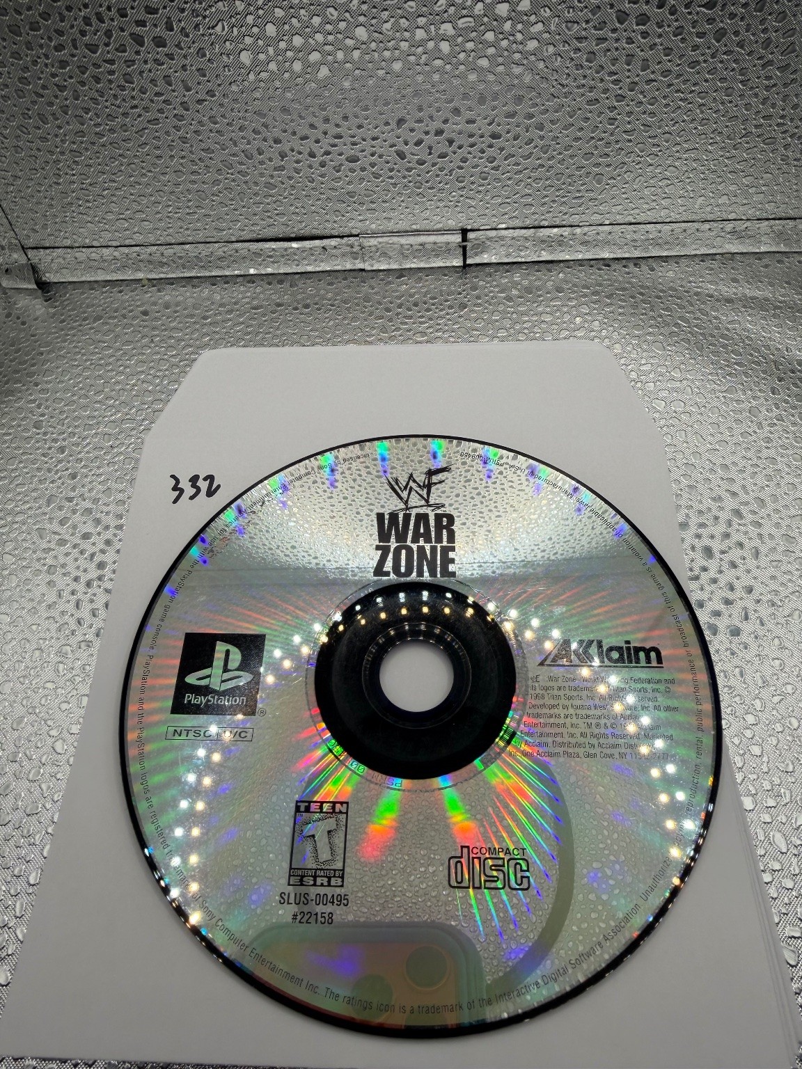 WWF War Zone PlayStation Video Game Wrestling Fighting NTSC