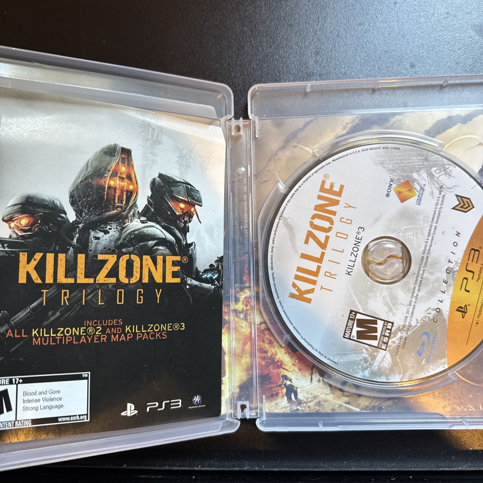 Killzone Trilogy (Sony PlayStation 3, 2012) CIB Complete In Box Tested