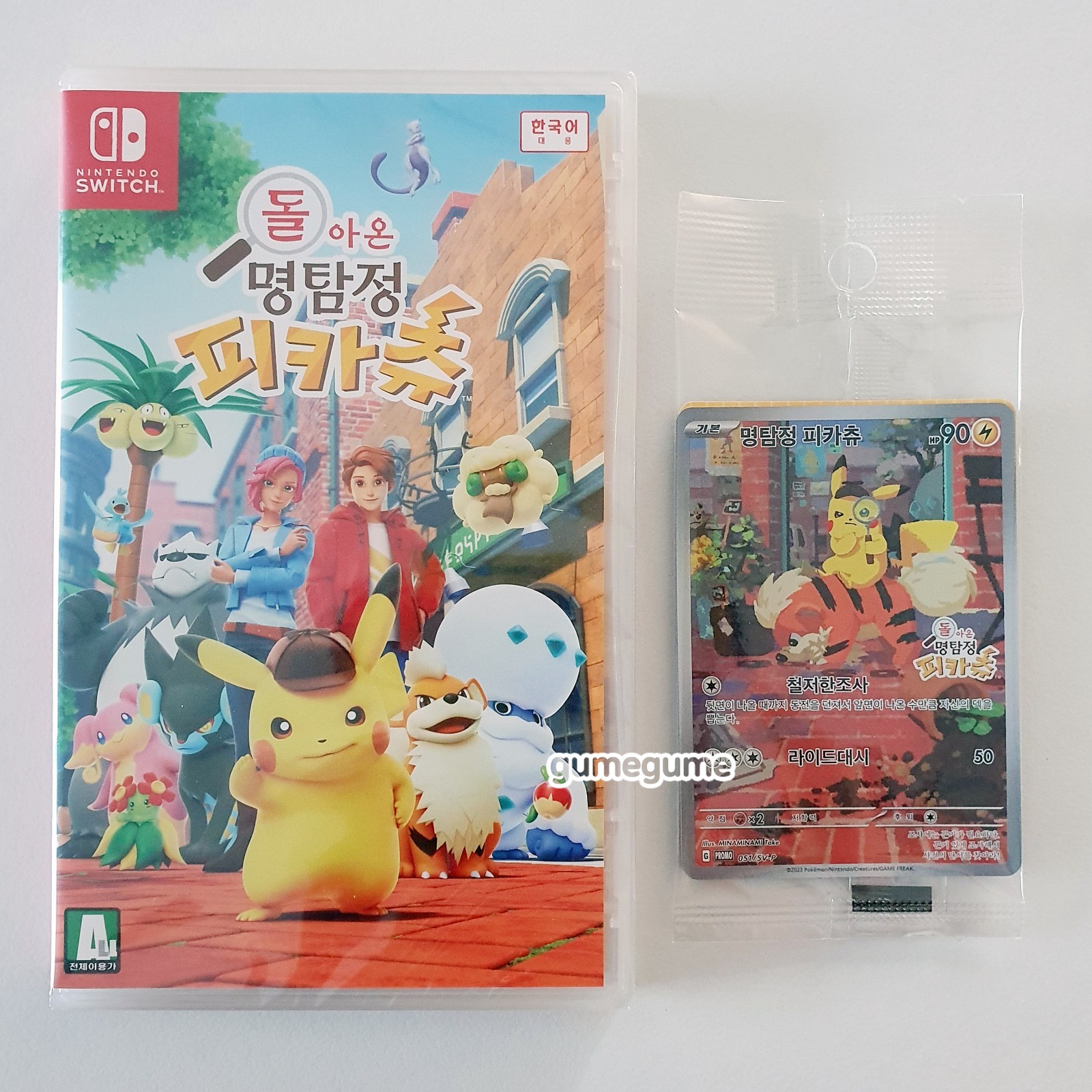 Detective Pikachu Returns + Promo Card [Korean English Chinese] Switch