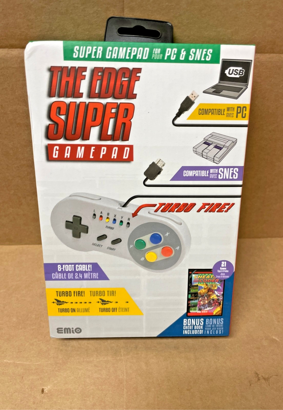 Emio The Edge Super Gamepad for SNES and PC – Brand New