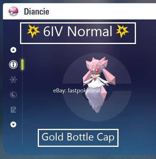 Pokemon Legends ZA ? 6IV Normal Mythical Diancie?Fast ?Adamant Stat Nature
