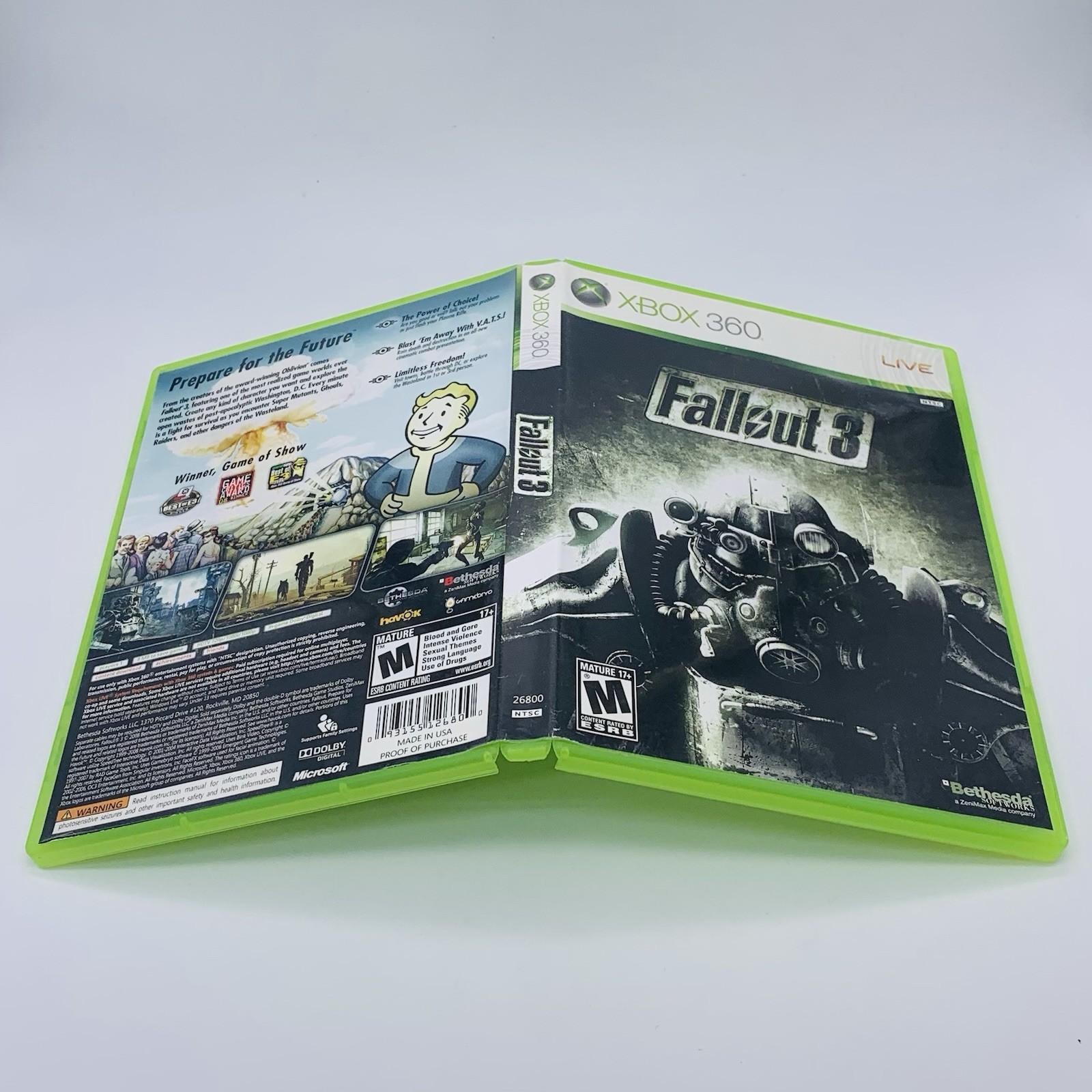 Fallout 3 Microsoft Xbox 360, 2008 Bethesda – No Manual Tested