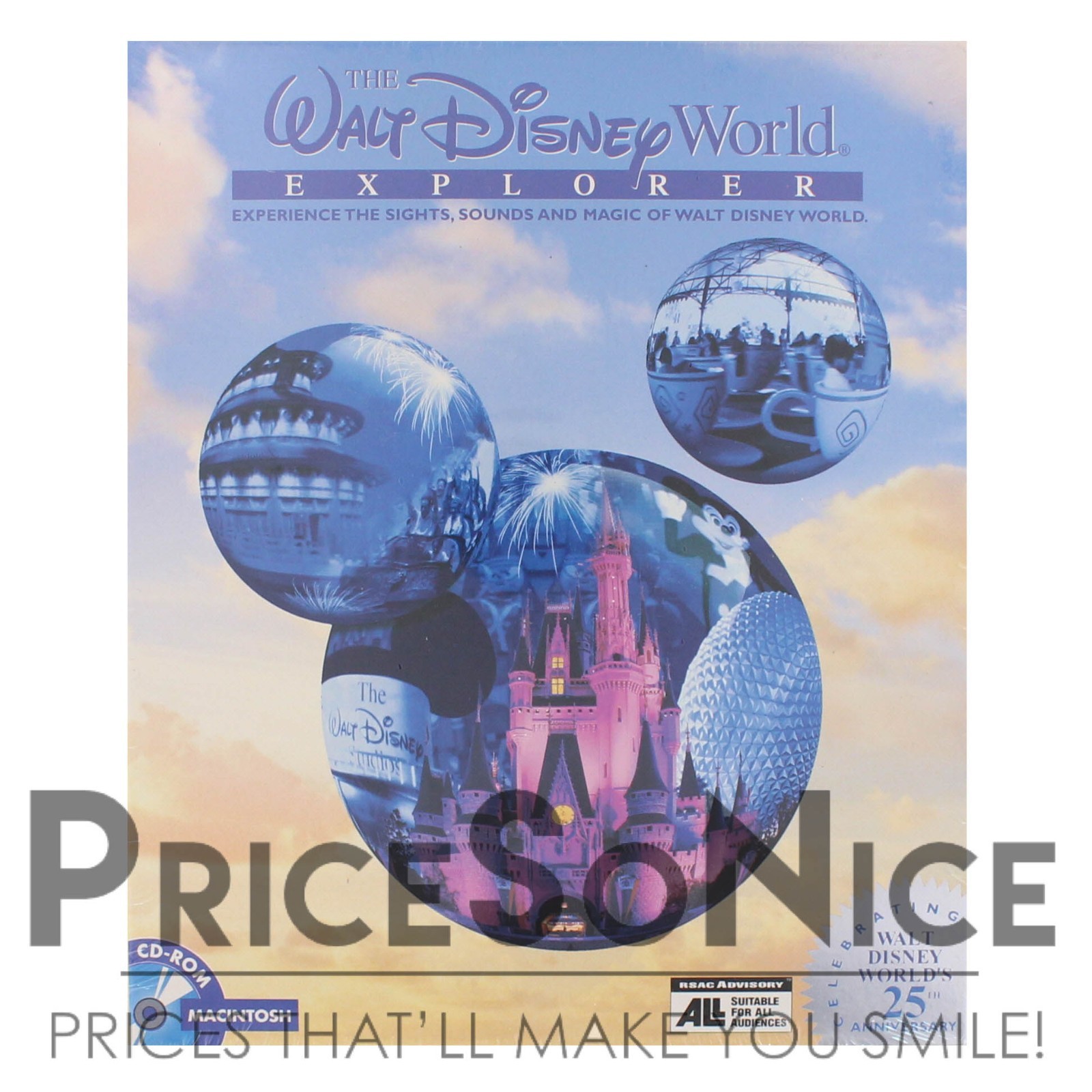 ? The Walt Disney World Explorer for Macintosh CD-ROM Sealed Vintage – New!