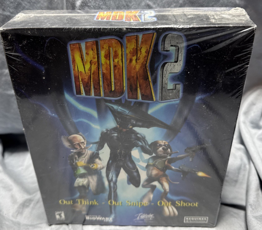 MDK 2 PC CD-ROM Big Box PC Game Interplay SEALED