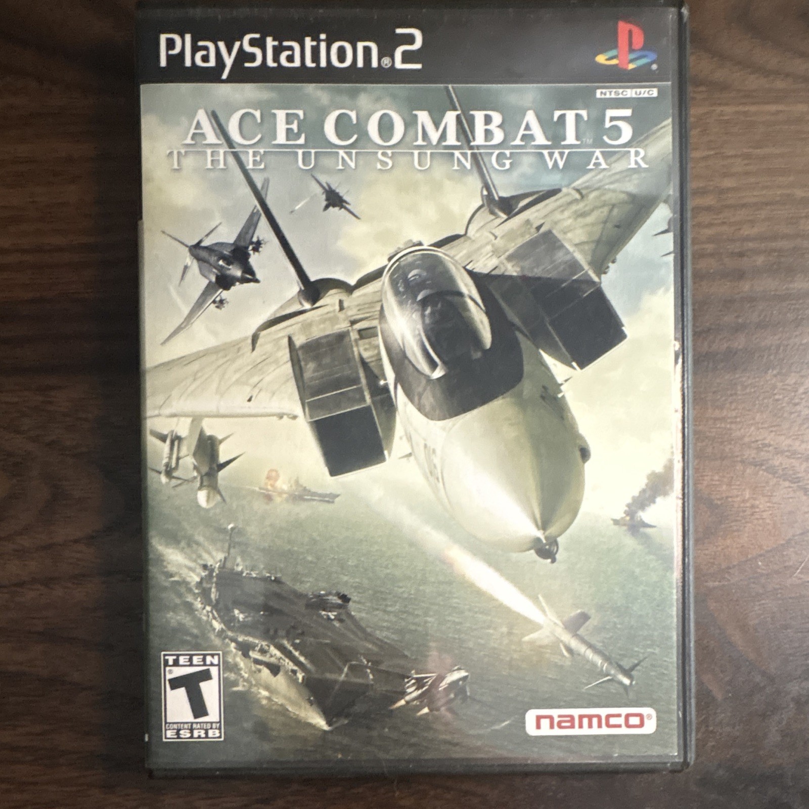 Namco Ace Combat 5: The Unsung War PS2 Disc & Case Manual T NTSC Sim