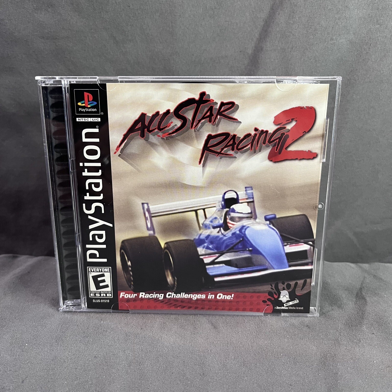 All Star Racing 2 (Sony Playstation 1 ps1) Complete with Manual Tested & Working