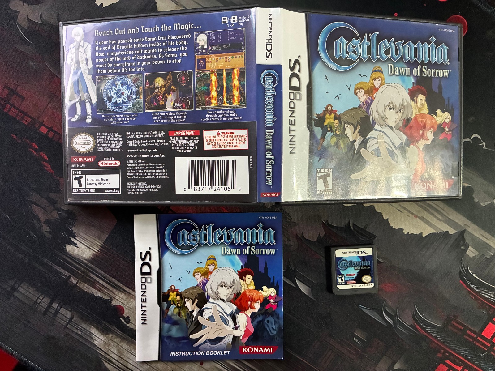 Castlevania: Dawn of Sorrow -Nintendo DS (2005) CIB TESTED