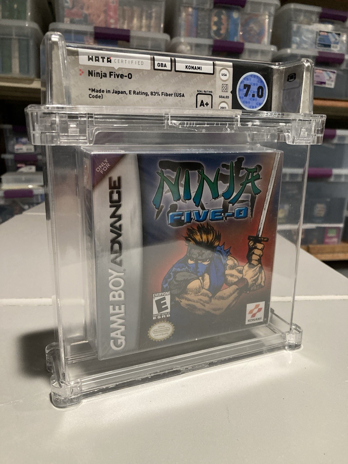 Ninja Five-O Nintendo Game Boy Advance GBA WATA 7.0 A+ New Graded Sealed 5-0