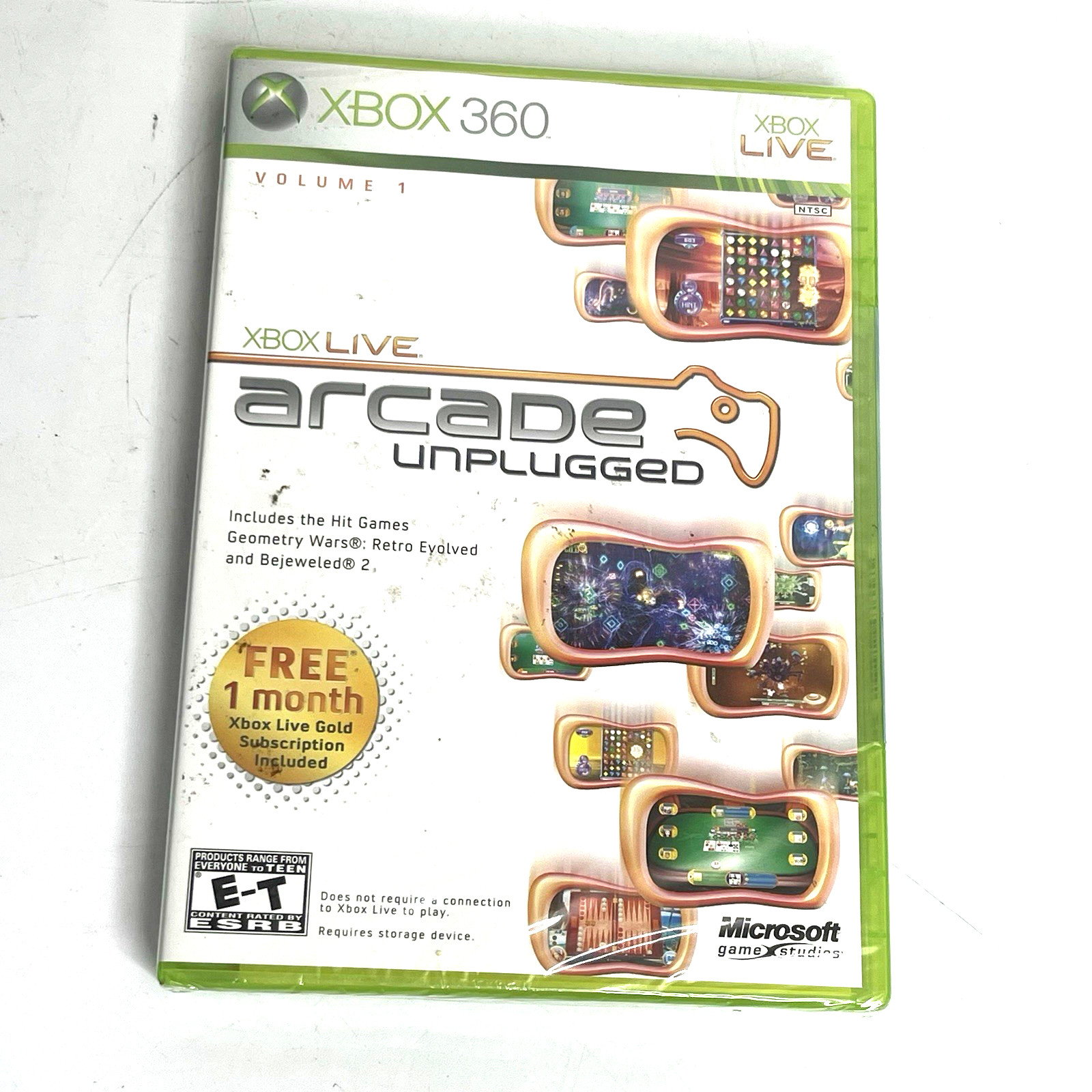 Xbox Live Arcade Unplugged Vol. 1 (Microsoft Xbox 360, 2006) Sealed New.